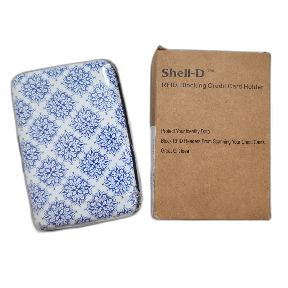 Shell-D RFID blocking credit card holder NWT